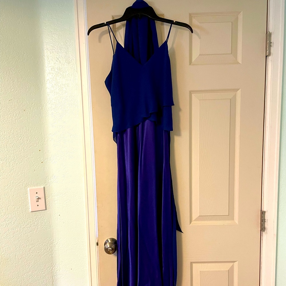 Vintage Terry Costa dress, vibrant blue, sz 8